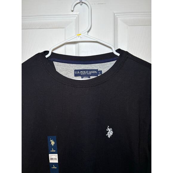 US Polo Assn men’s‎ black thermal shirt size large NWT - Picture 3 of 3
